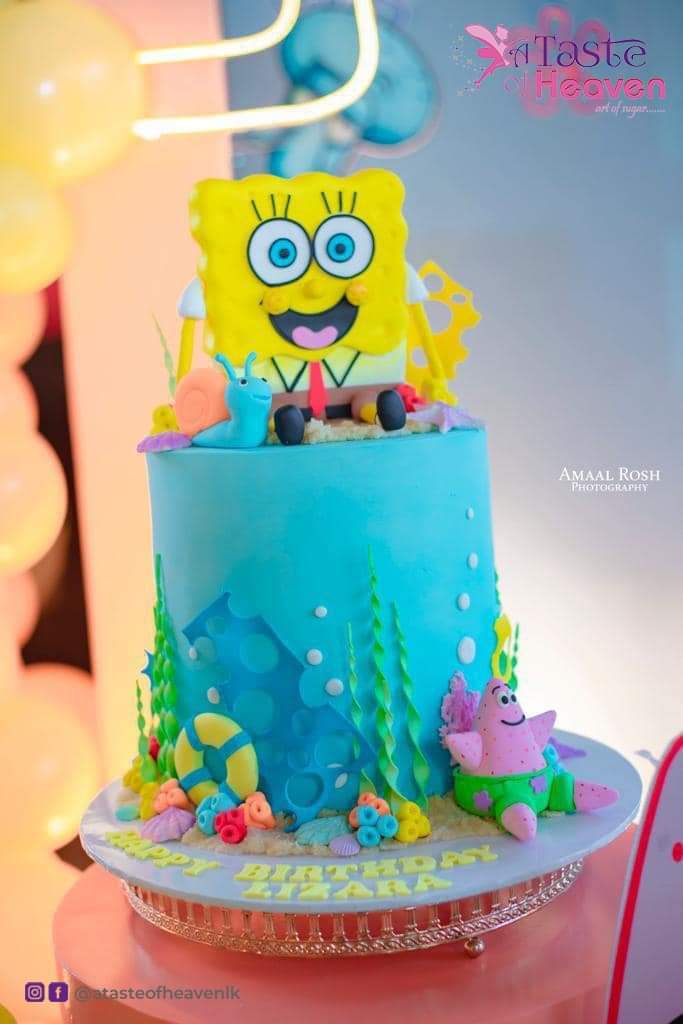 Underwater balloon decor - Sponge Bob themed birthday party